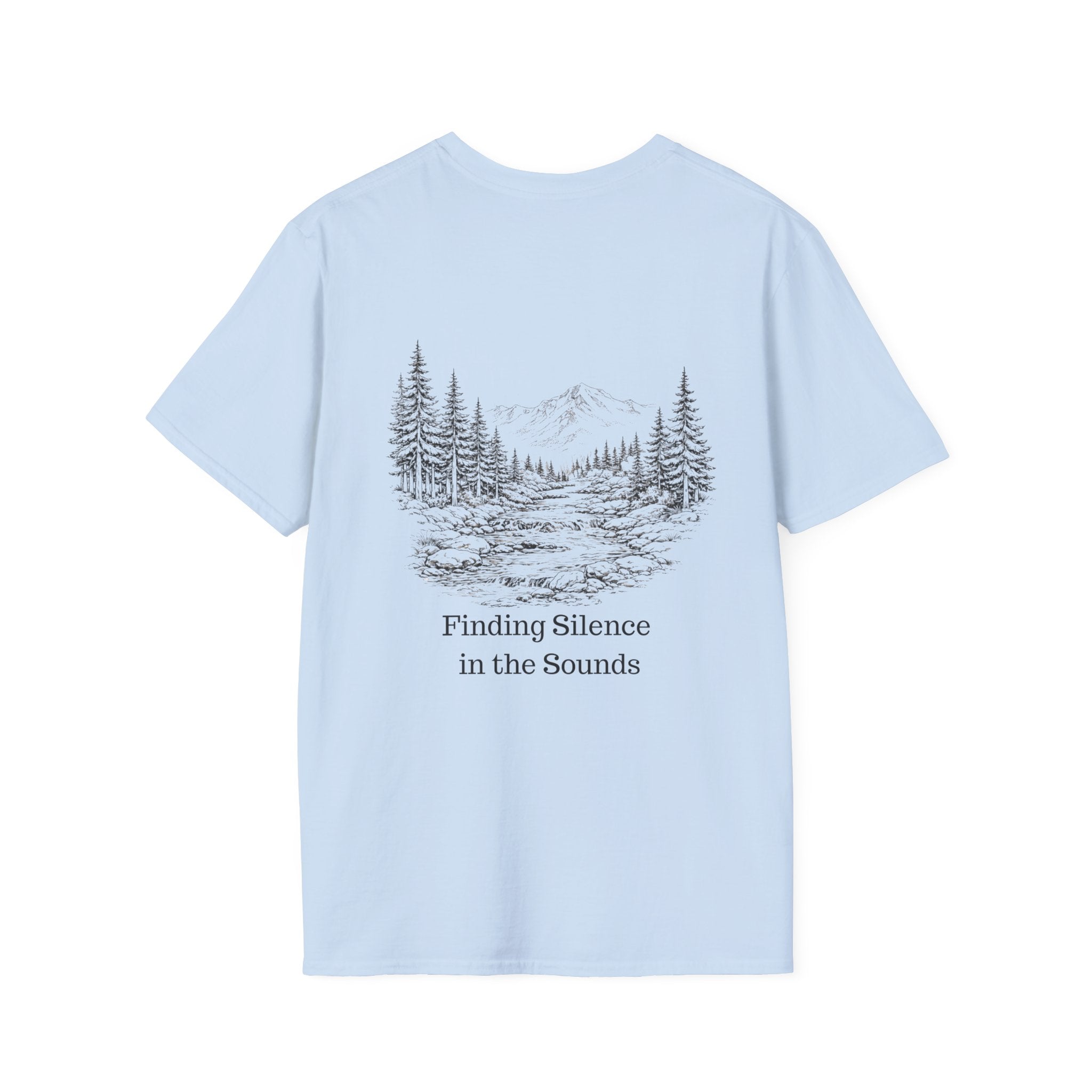 T-Shirt — 'Finding Silence in the Sounds' Nature Graphic Tee