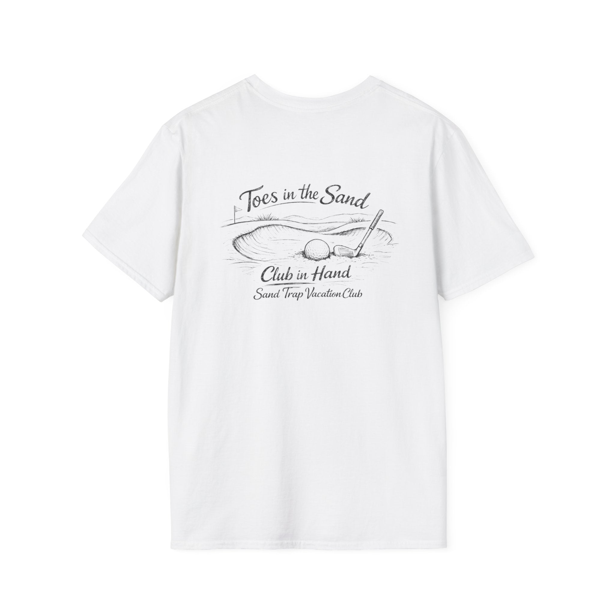 Golf Sand Trap Vacation Club T-Shirt — "Toes in the Sand" Vacation Surf Tee