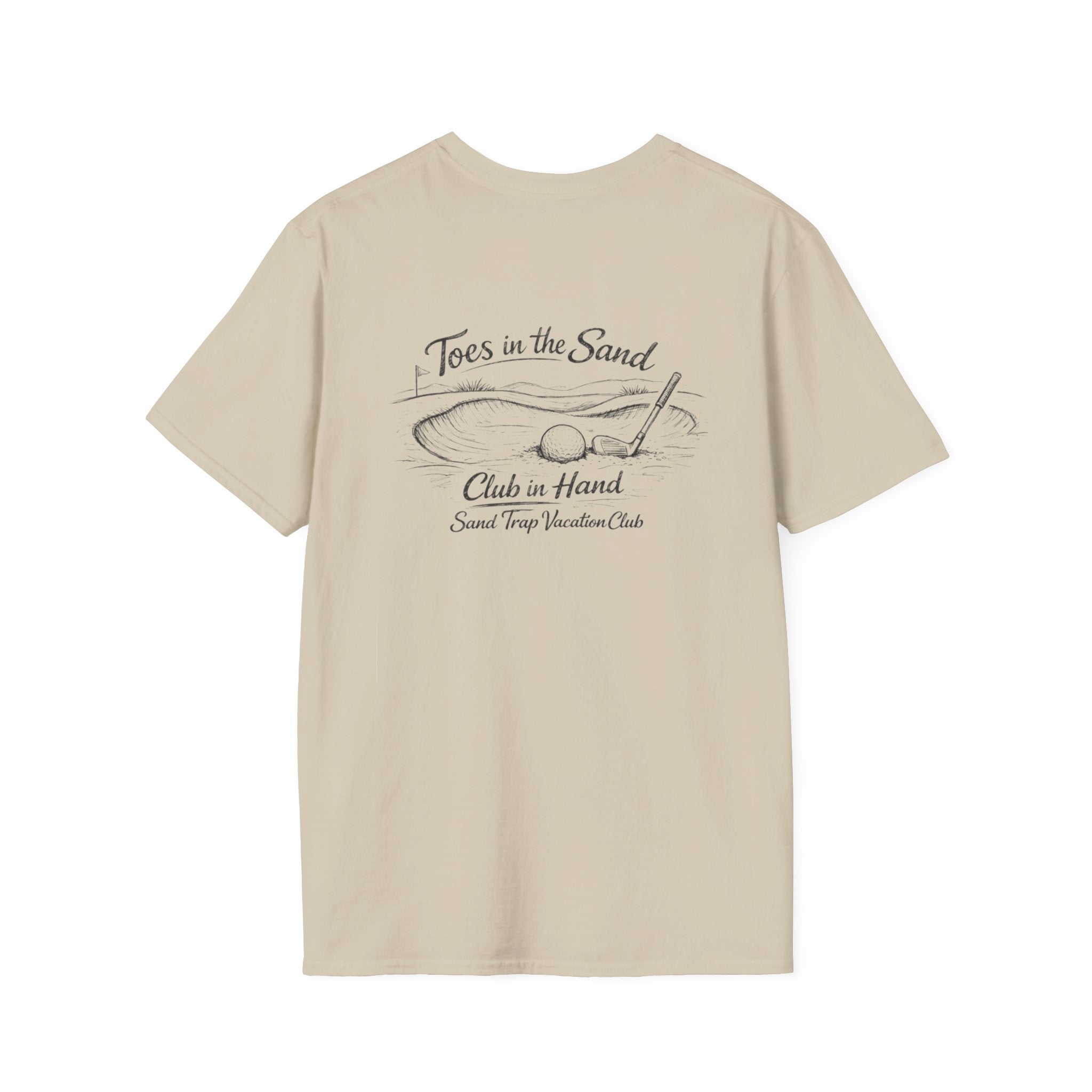 Golf Sand Trap Vacation Club T-Shirt — "Toes in the Sand" Vacation Surf Tee