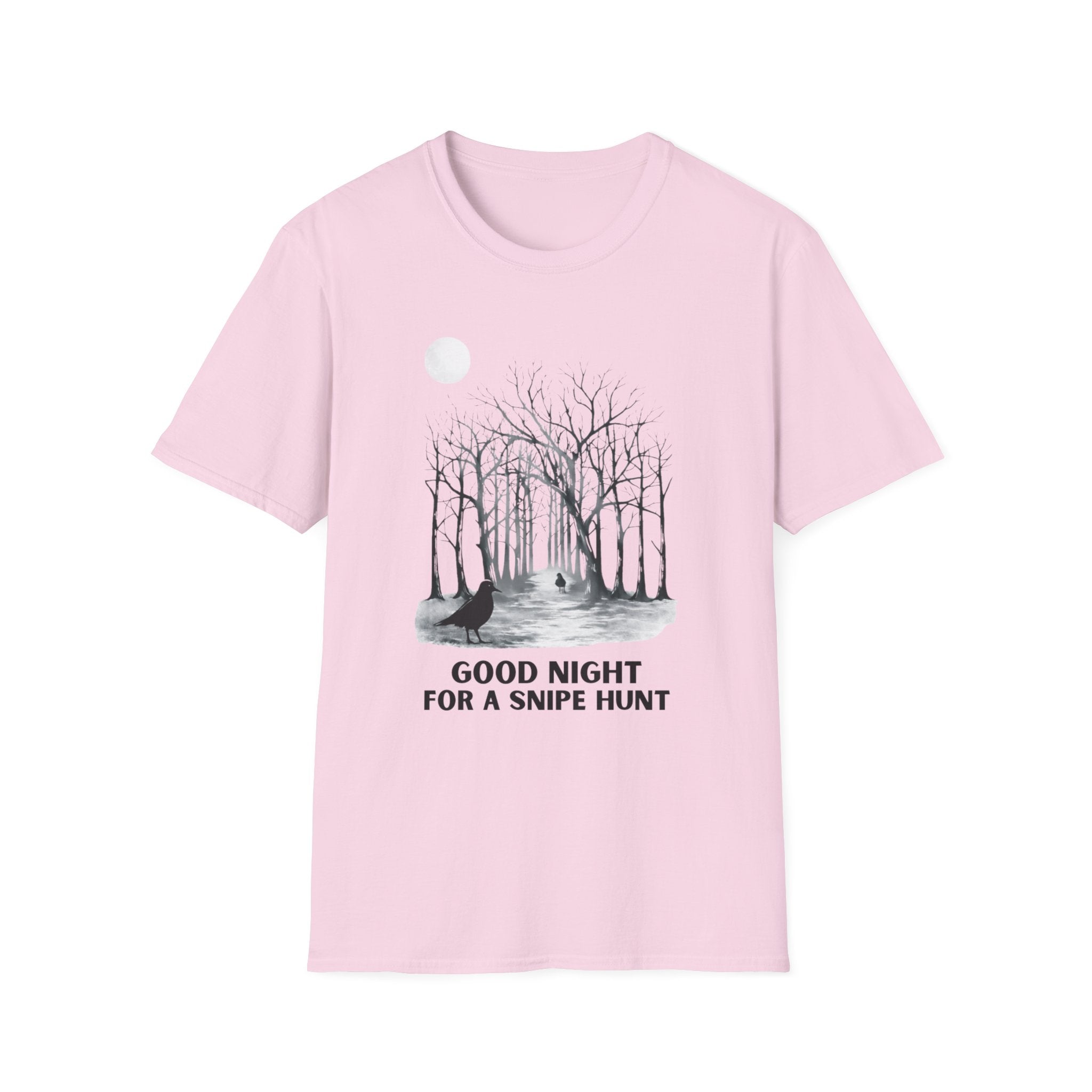 *Graphic on Front *Snipe Hunt Forest Tee – "Good Night for a Snipe Hunt" Graphic T-Shirt