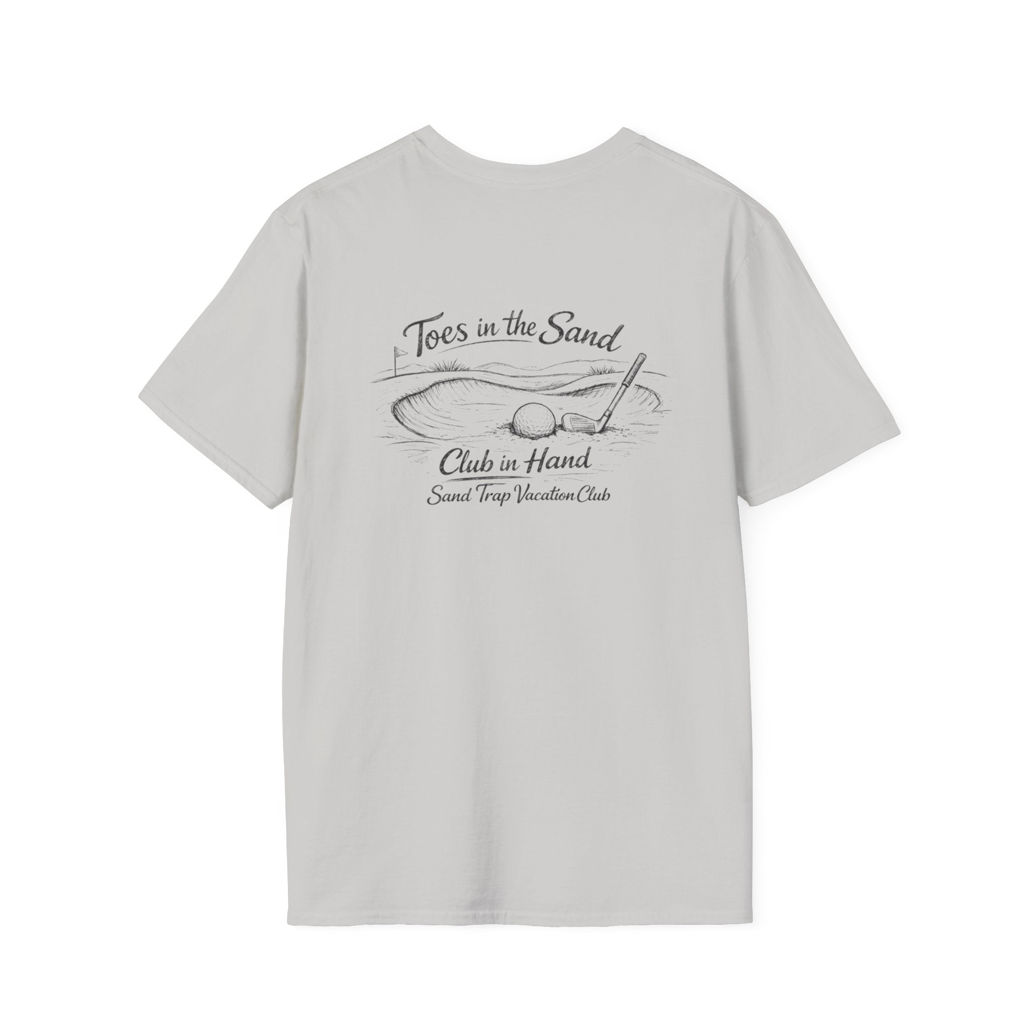 Golf Sand Trap Vacation Club T-Shirt — "Toes in the Sand" Vacation Surf Tee
