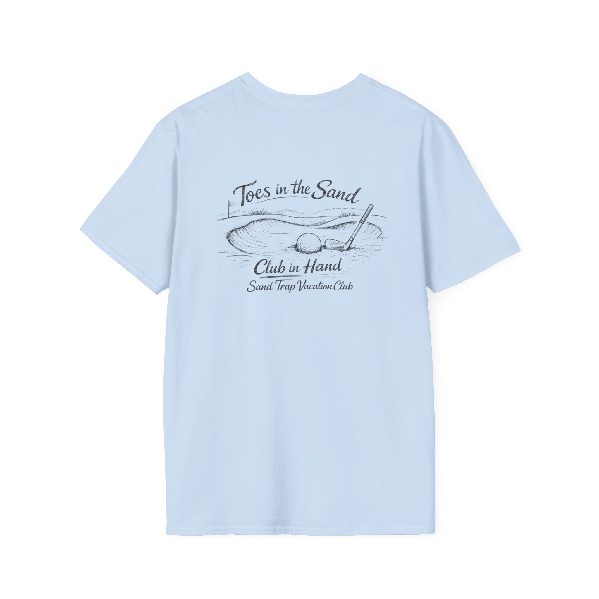 Golf Sand Trap Vacation Club T-Shirt — "Toes in the Sand" Vacation Surf Tee