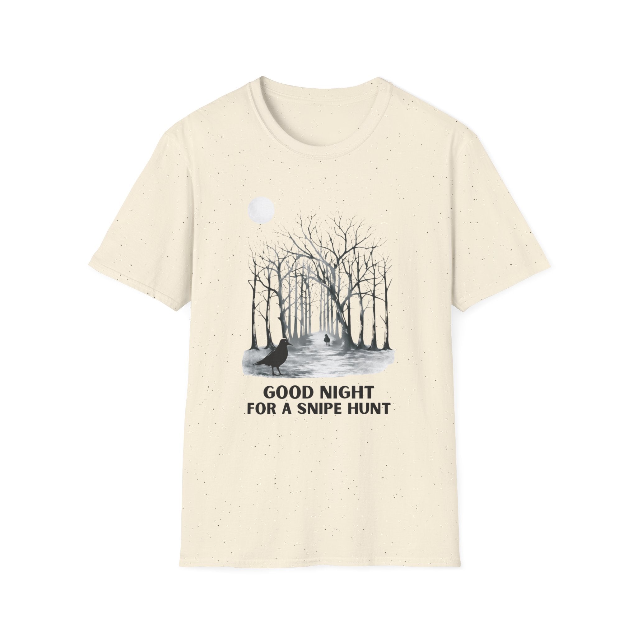*Graphic on Front *Snipe Hunt Forest Tee – "Good Night for a Snipe Hunt" Graphic T-Shirt